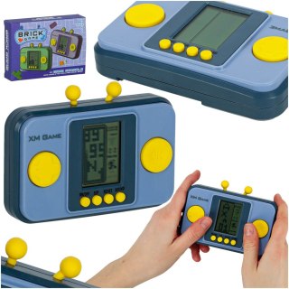 Gra zręcznościowa elektroniczna konsola retro gierka przenośna kieszonkowa niebieska Kik Sp. z o. o. Sp. k.