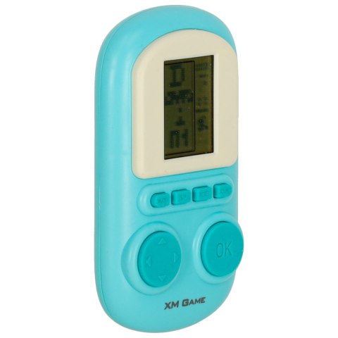 Gra zręcznościowa elektroniczna konsola retro gierka przenośna kieszonkowa niebieska Kik Sp. z o. o. Sp. k.