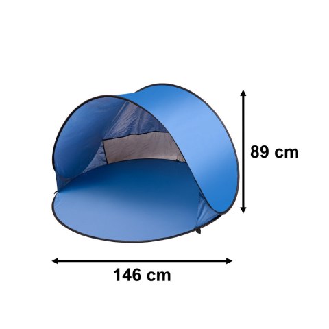 Namiot plażowy duży samorozkładający się automatyczny na plażę parawan ogrodowy XL 146x146cm + pokrowiec Kik Sp. z o. o. Sp. k.
