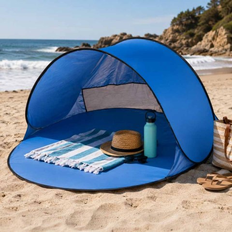 Namiot plażowy duży samorozkładający się automatyczny na plażę parawan ogrodowy XL 146x146cm + pokrowiec Kik Sp. z o. o. Sp. k.