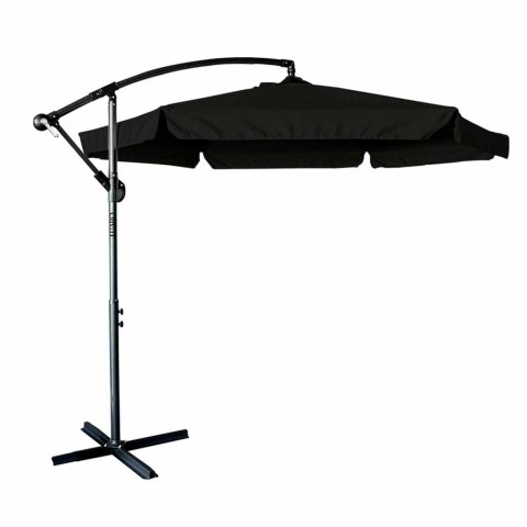 Parasol ogrodowy LUARO duży składany z wysięgnikiem 290cm czarny Kik Sp. z o. o. Sp. k.