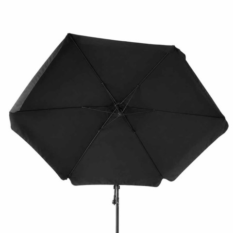 Parasol ogrodowy LUARO duży składany z wysięgnikiem 290cm czarny Kik Sp. z o. o. Sp. k.