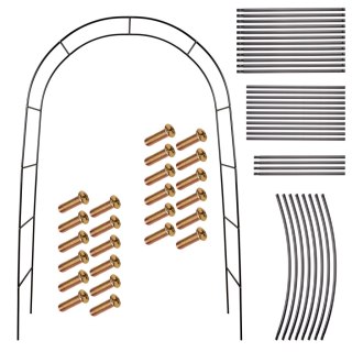 Pergola ogrodowa LUARO łuk uchwyt na róże kwiaty bluszcz pnącza metalowa 240 x 140 cm Kik Sp. z o. o. Sp. k.