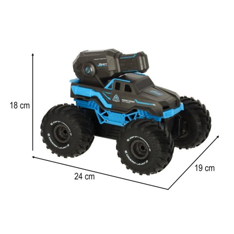 Samochód RC amfibia wodoodporny sterowany gestami ręką + 2 piloty niebieski Kik Sp. z o. o. Sp. k.