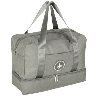 Torba podróżna bagaż podręczny do samolotu podróżna turystyczna pojemna uchwyt kieszenie 39x18x30 szara Kik Sp. z o. o. Sp. k.