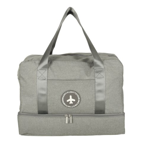 Torba podróżna bagaż podręczny do samolotu podróżna turystyczna pojemna uchwyt kieszenie 39x18x30 szara Kik Sp. z o. o. Sp. k.