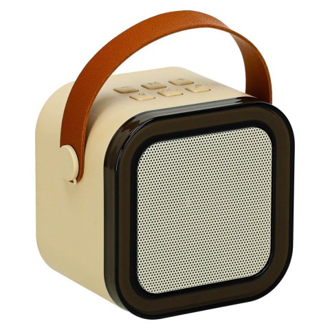 Zestaw do karaoke głośnik Bluetooth mikrofon USB LED beżowy Kik Sp. z o. o. Sp. k.