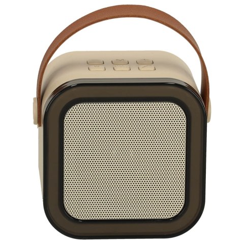 Zestaw do karaoke głośnik Bluetooth mikrofon USB LED beżowy Kik Sp. z o. o. Sp. k.