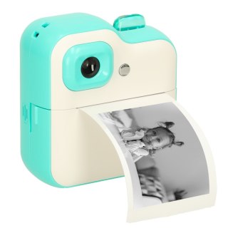 Aparat fotograficzny natychmiastowy drukarka termiczna + wkłady karta 32GB zielony Kik Sp. z o. o. Sp. k.
