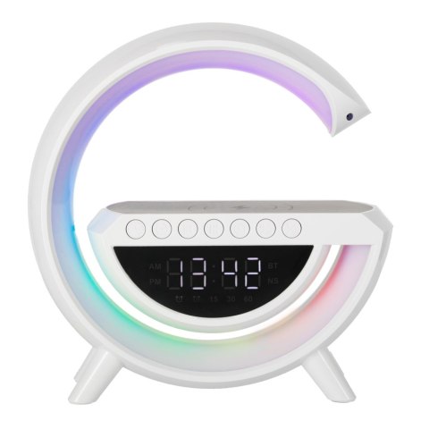 Lampka LED Gamingowa RGB głośnik ładowarka indukcyjna radio budzik zegar Kik Sp. z o. o. Sp. k.