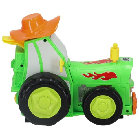 Traktor ciągnik zdalnie sterowany na pilota RC skaczący tańczący dźwięk zielony Kik Sp. z o. o. Sp. k.