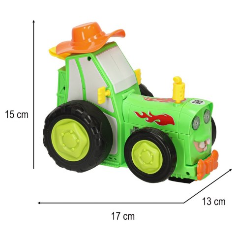Traktor ciągnik zdalnie sterowany na pilota RC skaczący tańczący dźwięk zielony Kik Sp. z o. o. Sp. k.