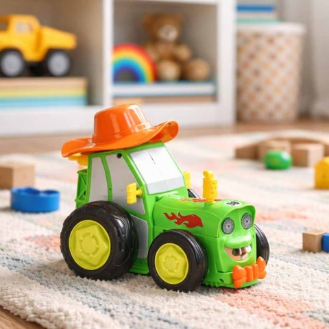 Traktor ciągnik zdalnie sterowany na pilota RC skaczący tańczący dźwięk zielony Kik Sp. z o. o. Sp. k.