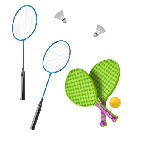 Zestaw sportowy 5w1 badminton koszykówka siatkówka tenis frisbee Kik Sp. z o. o. Sp. k.