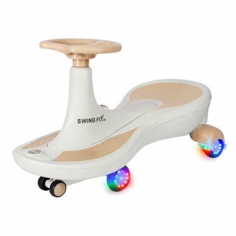 Jeździk grawitacyjny LED Swing Fix S4 świecące koła z muzyką grający 76cm złoto-biały max 100kg Kik Sp. z o. o. Sp. k.