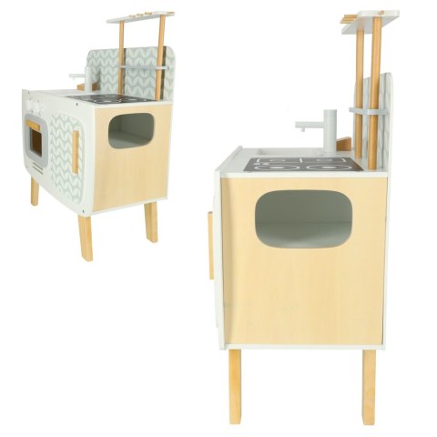Kuchnia dla dzieci drewniana MDF LULILO RETRO akcesoria 73cm Kik Sp. z o. o. Sp. k.