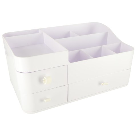 Organizer na kosmetyki szkatułka pojemnik kuferek na biżuterię z szufladami duży XXL Kik Sp. z o. o. Sp. k.