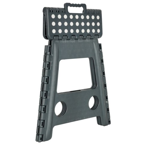 Stołek taboret składany antypoślizgowy 39,5 cm ciemny szary Kik Sp. z o. o. Sp. k.