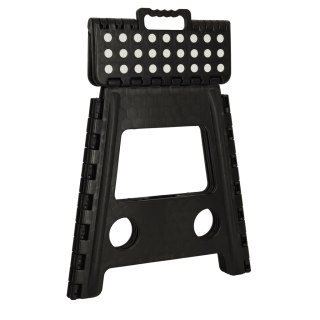 Stołek taboret składany antypoślizgowy 39,5 cm czarny Kik Sp. z o. o. Sp. k.