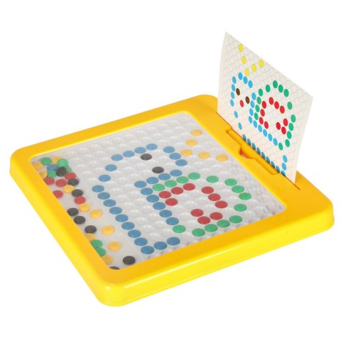 Tablica magnetyczna montessori mozaika kolorowe kropki żółta 26 x 26 cm Kik Sp. z o. o. Sp. k.