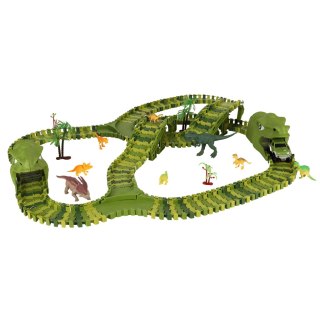 Tor wyścigowy dinozaury samochody XXL TRACK 240 elementów Kik Sp. z o. o. Sp. k.