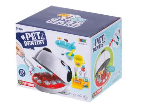 Chory ząbek dentysta zwierząt pies piesek zabawa wylecz zęba nauka weterynarz Kik Sp. z o. o. Sp. k.