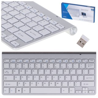 Klawiatura bezprzewodowa Smart TV srebrna Kik Sp. z o. o. Sp. k.