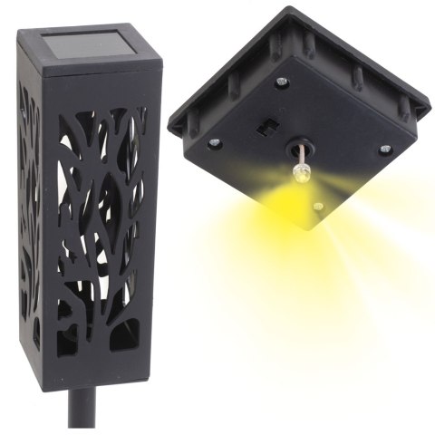 Lampa solarna ogrodowa ażurowa latarenka lamion LED czujnik zmierzchu wbijana 4szt. Kik Sp. z o. o. Sp. k.