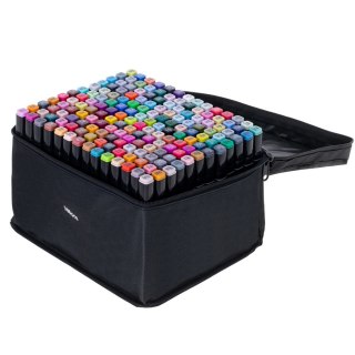 Markery dwustronne mazaki alkoholowe w etui 168 + podstawka Kik Sp. z o. o. Sp. k.