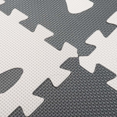 Mata edukacyjna dla dzieci piankowa puzzle szara 85 x 85 cm 9 elementów Kik Sp. z o. o. Sp. k.