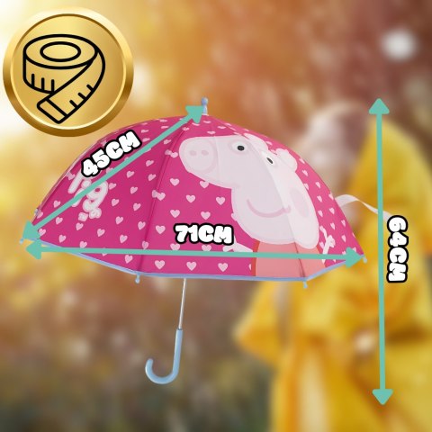 PARASOL PRZECIWDESZCZOWY DLA DZIECI PEPPA PIG ŚWINKA PEPPA