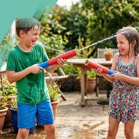 PISTOLET PIANKOWY NA WODE TUBA WODNA SIKAWKA DLA DZIECI ZABAWKA PLAŻA