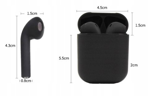 SŁUCHAWKI BEZPRZEWODOWE BLUETOOTH MIKROFON DOUSZNE SPORTOWE + POWERBANK
