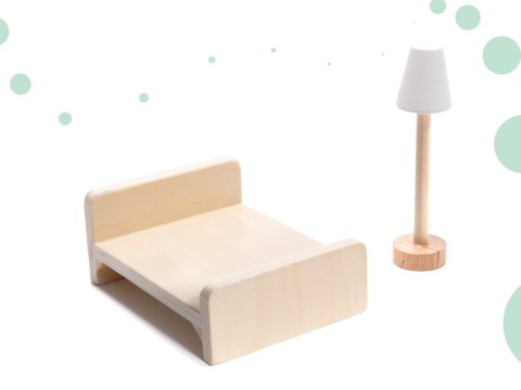 Domek dla lalek drewniany LULILO FLORO boho LED 78cm Kik Sp. z o. o. Sp. k.