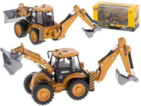 Koparka ładowarka metalowa z ruchomymi łyżkami Die-Cast H-toys 1704 1:50 Kik Sp. z o. o. Sp. k.