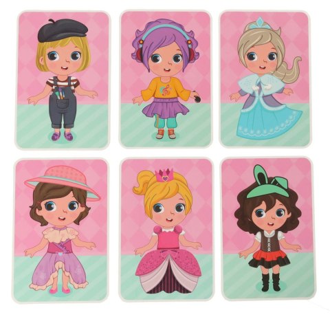 Książeczka magnetyczna układanka puzzle na magnes ubierz lalkę 51el. Kik Sp. z o. o. Sp. k.