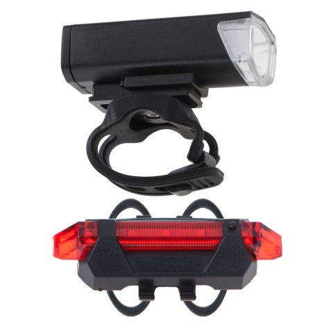 Lampka rowerowa LED RALLEX zestaw tył-przód na rower kierownicę USB SHANGHAI RALLEX INDUSTRIAL
