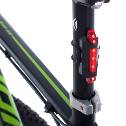 Lampka rowerowa LED RALLEX zestaw tył-przód na rower kierownicę USB SHANGHAI RALLEX INDUSTRIAL