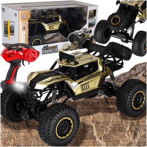 Samochód zdalnie sterowany 2,4GHz 1:8 51cm metal złoty Kik Sp. z o. o. Sp. k.