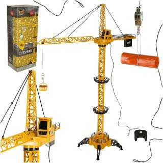 Dźwig Żuraw budowlany zdalnie sterowany RC z hakiem 4CH 128cm Kik Sp. z o. o. Sp. k.