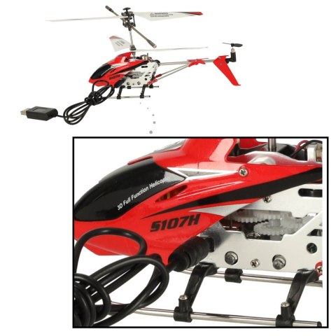 Helikopter zdalnie sterowany na pilota RC SYMA S107H 2.4GHz RTF czerwony Kik Sp. z o. o. Sp. k.