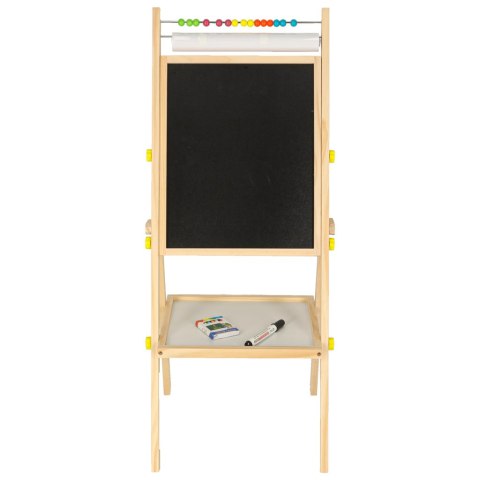 Tablica magnetyczna kredowa dwustronna drewniana literki kreda 38x37x90cm Kik Sp. z o. o. Sp. k.
