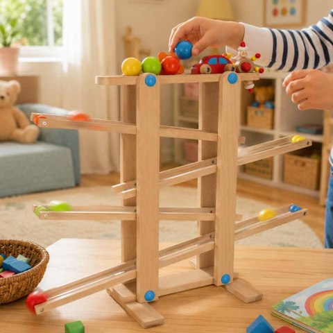 Tor kulkowy drewniany kulodrom montessori XXL Kik Sp. z o. o. Sp. k.