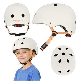 Kask rowerowy dla dziecka Trike Fix dziecięcy regulowany LED S 48-54cm beżowy Kik Sp. z o. o. Sp. k.