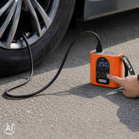 Pompka elektryczna akumulatorowa do deski SUP basenu materaca USB końcówki Kik Sp. z o. o. Sp. k.