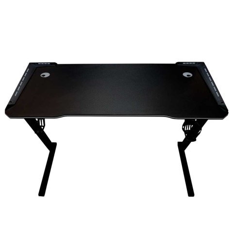Biurko gamingowe LED podświetlenie RGB uchwyty komputerowe dla gracza 120x60cm Kik Sp. z o. o. Sp. k.