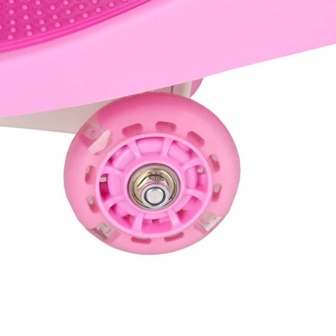 Jeździk grawitacyjny LED Swing Fix S3 świecące koła różowy Kik Sp. z o. o. Sp. k.