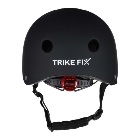 Kask rowerowy dla dziecka Trike Fix dziecięcy regulowany LED M 55-58cm czarny Kik Sp. z o. o. Sp. k.