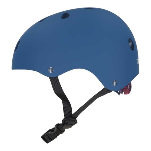Kask rowerowy dla dziecka Trike Fix dziecięcy regulowany LED M 55-58cm granatowy Kik Sp. z o. o. Sp. k.