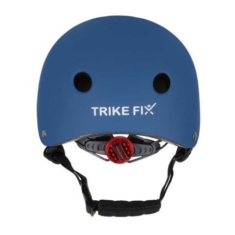 Kask rowerowy dla dziecka Trike Fix dziecięcy regulowany LED M 55-58cm granatowy Kik Sp. z o. o. Sp. k.